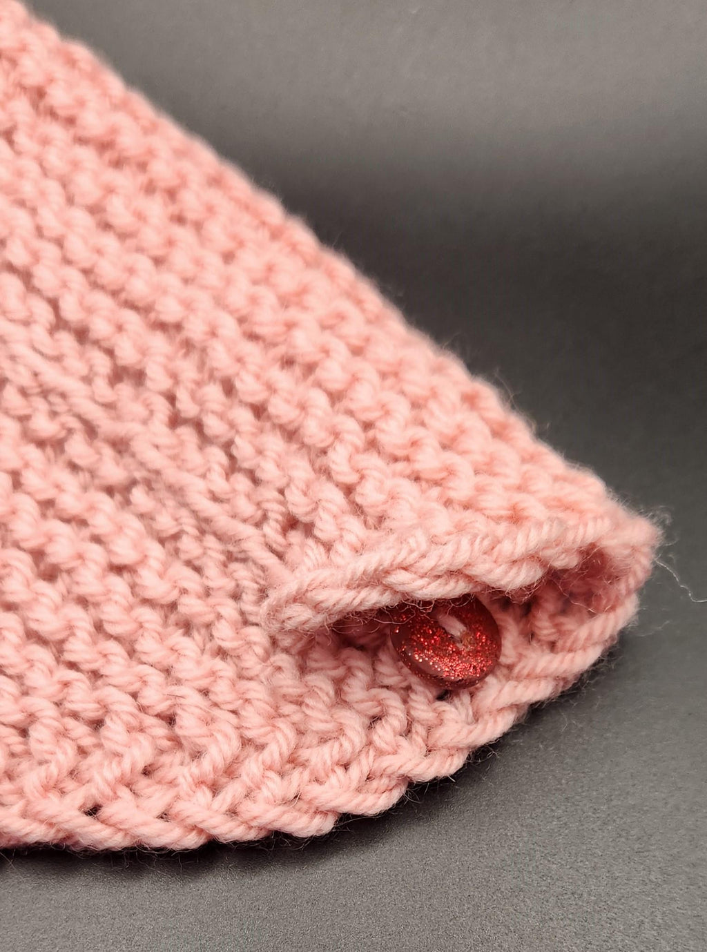 Valentine's small pet bandana, knit over-the-collar cat bandanna, handmade pink pet accessories