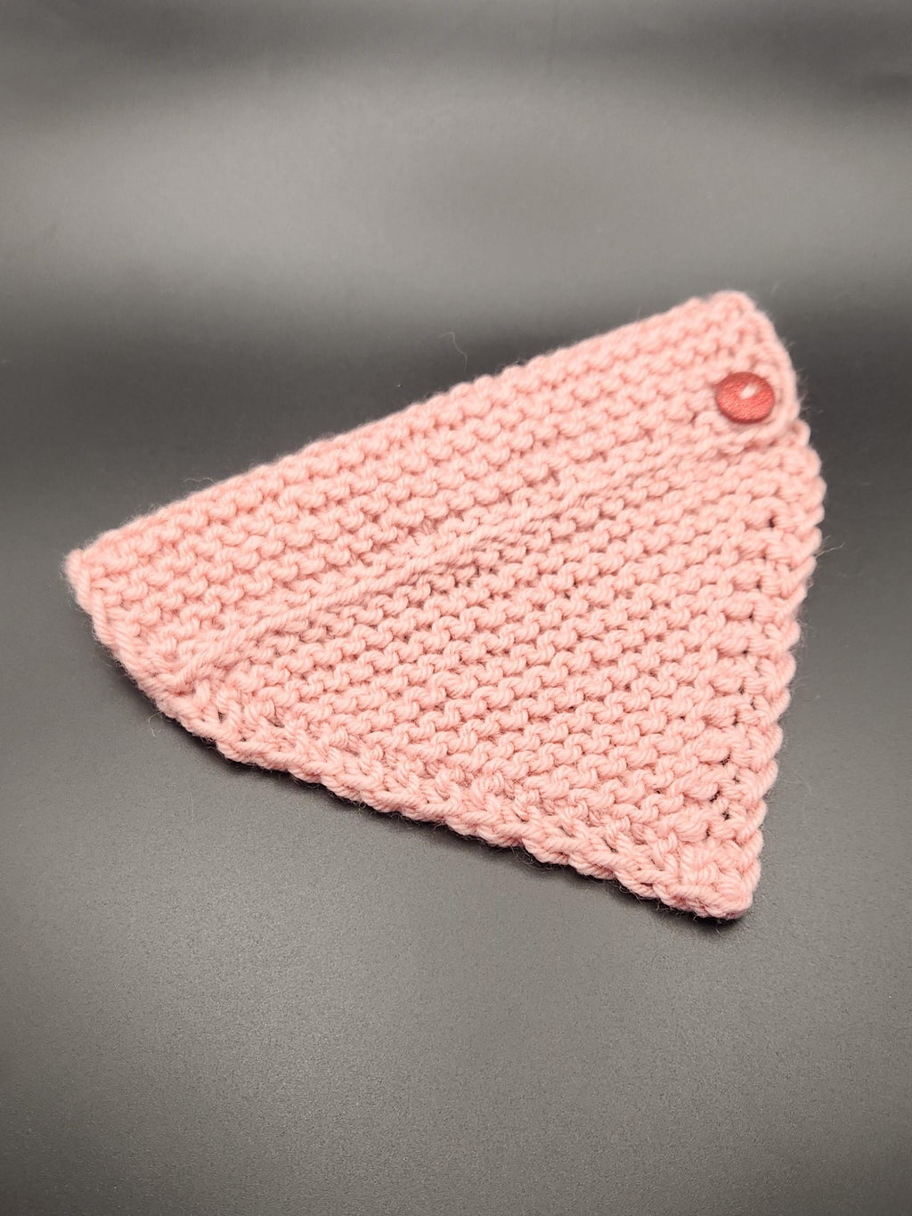 Valentine's small pet bandana, knit over-the-collar cat bandanna, handmade pink pet accessories